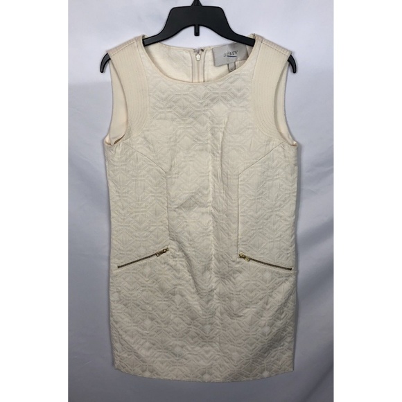 NWT J.CREW Jacquard Zip-Pocket Shift Dress S - Picture 2 of 8